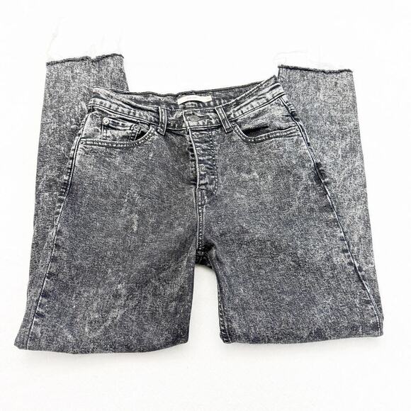 Levi's Mom Jean Acid Wash Black Gray Denim Jeans Size 26 - Picture 6 of 8